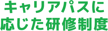 キャリアパスに応じた研修制度