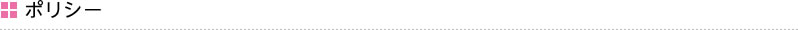 ポリシー