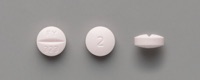 ユリス錠2mg 外形（表面、裏面、側面）